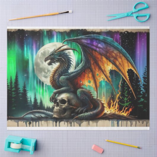 Drachenflame Seidenpapier (Basteln)