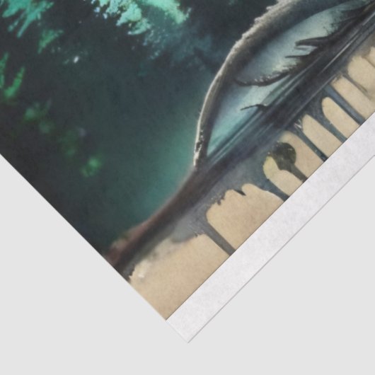 Drachenflame Seidenpapier (Ausschnitt)