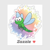 Drachenfliege Aufkleber (Blatt)