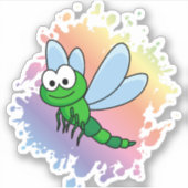 Drachenfliege Aufkleber (Vorderseite)