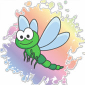 Drachenfliege Aufkleber (Vorderseite)