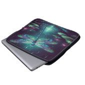 Drachenfliege, Augen fangende Neontiere Laptopschutzhülle (Vorne Knopf)