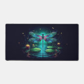 Drachenfliege, Augen fangende Neontiere Schreibtischunterlage (Vorderseite)