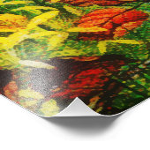 Drachenfliege im Herbst Fotodruck (Ecke)