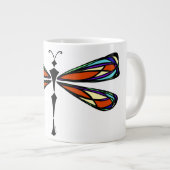 Drachenfliege Jumbo-Tasse (Vorderseite Rechts)