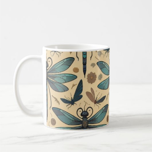 Drachenfliege Kaffeetasse (Links)