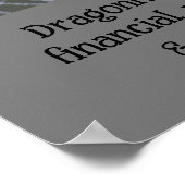 Drachenfliege-Karte Poster (Ecke)