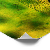 Drachenfliege Nahe Natur störte Kunst Poster (Ecke)