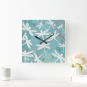 Drachenfliege Quadratische Wanduhr (Zuhause)