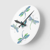 Drachenfliege Runde Wanduhr (Winkel)
