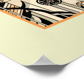 Drachenfliege Serenade: Eine Art-Déco-Landschaft Poster (Ecke)