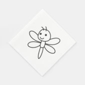 Drachenfliege Serviette (Ecke)