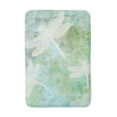 Drachenfliege und Blume Badematte (Vorderseite Vertikal)