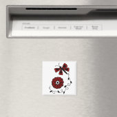 Drachenfliege und Magnet für rote Blume (In Situ (Geschirrspüler))