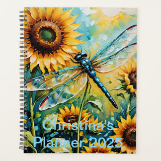 Drachenfliege. Whimsical Dragon Fly. Sonnenblumen Planer