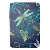 Drachenfliegen Aquamarine große Bademast Badematte (Vorderseite Vertikal)