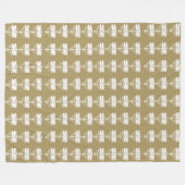 Drachenfliegen aus Teak Arts and Crafts Fleecedecke (Vorderseite (Horizontal))