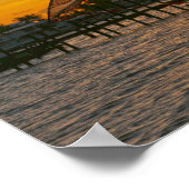 Drachenfliegen bei Key Largo Sunset Poster (Ecke)