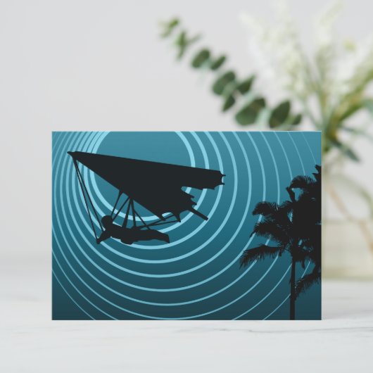 Drachenfliegen Einladung (Stehend Vorderseite)