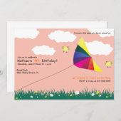 Drachenfliegen - Einladungen an den Kindergeburtst (Vorne/Hinten)