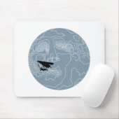 Drachenfliegen im Mondlicht Mousepad (Mit Mouse)