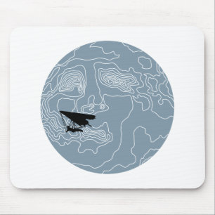 Drachenfliegen im Mondlicht Mousepad