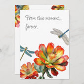 Drachenfliegen Liebe für Hochzeit Einladung (Vorne/Hinten)