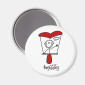 Drachenfliegen Magnet (Vorderseite/Rückseite)