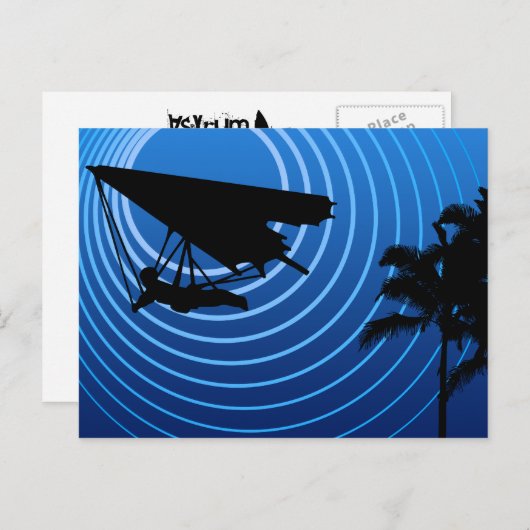 Drachenfliegen Postkarte (Vorne/Hinten)