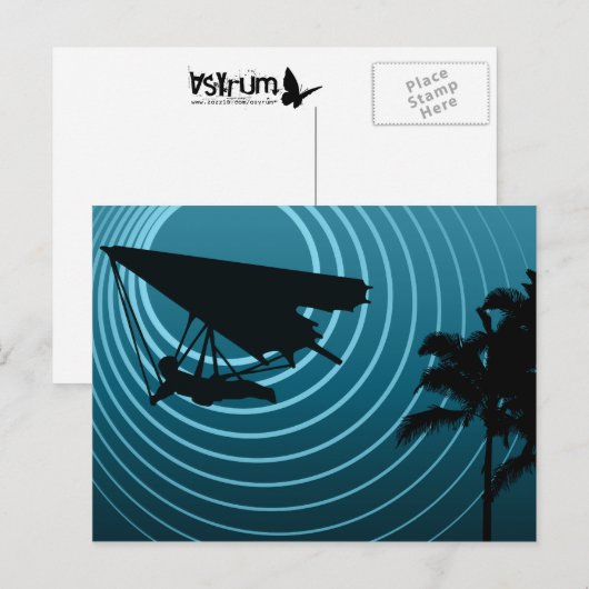 Drachenfliegen Postkarte (Vorne/Hinten)