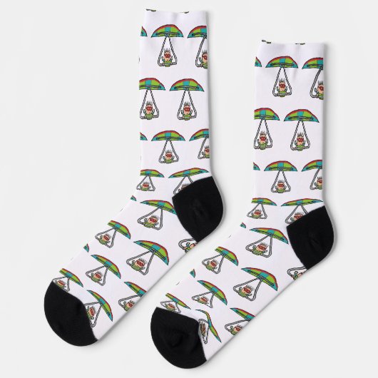 Drachenfliegen Socken (Linkes Detail)
