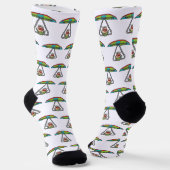 Drachenfliegen Socken (Gewinkelt)