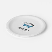 Drachenfliegen Transformation Schönheit Natur Inse Pappteller (Schrägansicht)