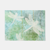 Drachenfliegen und Blumenmuster Fußmatte (Vorderseite)