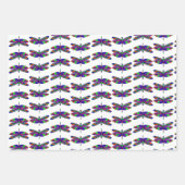 Drachenfliegen und Kronleuchter Hand gezogen Geschenkpapier Set (Vorderseite 3)