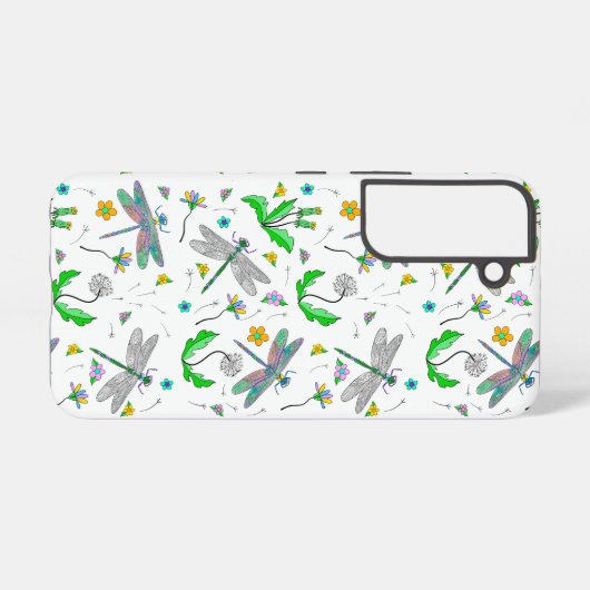 Drachenfliegen und Kronleuchter Hand gezogen Samsung Galaxy Hülle (Rückseite (Horizontal))