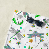 Drachenfliegen und Kronleuchter Hand gezogen Strandtuch (Beispiel)