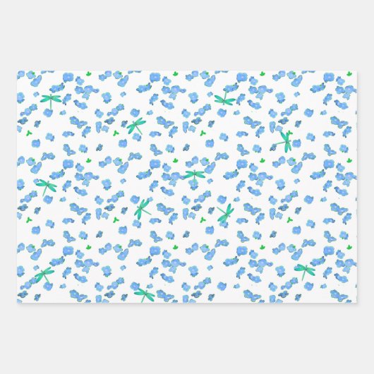 Drachenfliegen und Schmetterlinge - Geschenksortim Geschenkpapier Set (Vorderseite 3)