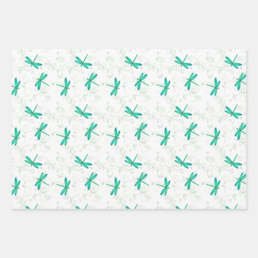 Drachenfliegen und Schmetterlinge - Geschenksortim Geschenkpapier Set (Vorderseite)