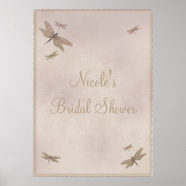 Drachenfliegen Vintages Dragonfly-Party-Banner Pos Poster