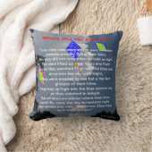 Drachenfliegende Gedichtnamen 16 Zoll x 16 Zoll Kissen (Decke)