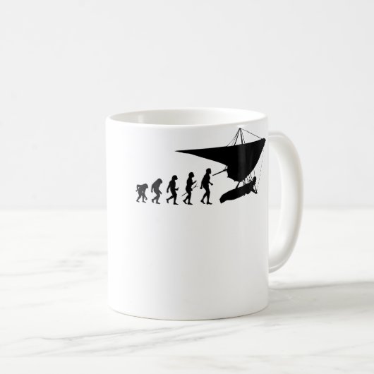 Drachenfliegenevolution Kaffeetasse (VorderseiteRechts)