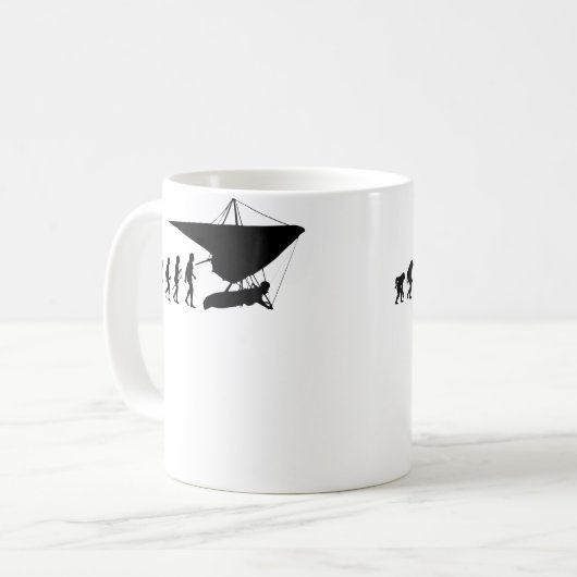 Drachenfliegenevolution Kaffeetasse (Vorderseite Links)