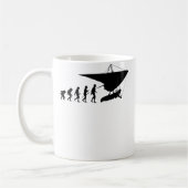 Drachenfliegenevolution Kaffeetasse (Links)