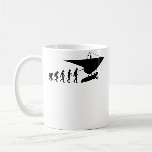 Drachenfliegenevolution Kaffeetasse (Links)