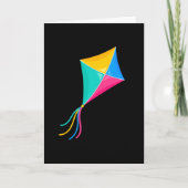 Drachenflieger Kite Geschenk Karte (Vorderseite)