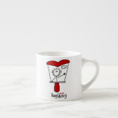 Drachenflieger-Strichmännchen Espressotasse (Rechts)