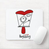 Drachenflieger-Strichmännchen Mousepad (Mit Mouse)