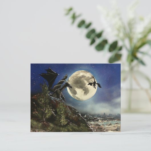 Drachenflug Postkarte (Stehend Vorderseite)