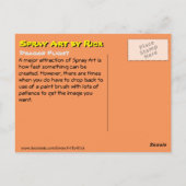 Drachenflug Postkarte (Rückseite)